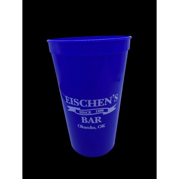 Eischens Bar Okarche Oklahoma Set Lot 3 Plastic Drinking Cups Souvenir - Picture 2 of 12